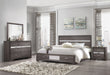 Seville Grey Bed Dresser Mirror Nightstand