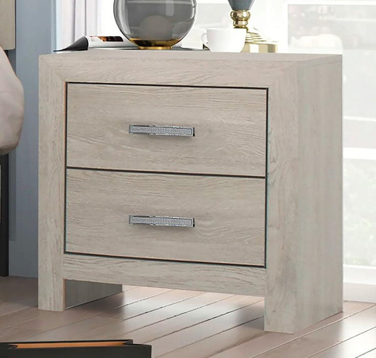 Jaylen 2 Drawer Nightstand In Gray - Home Furniture And More (Brentwood, MD)
