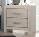 Jaylen 2 Drawer Nightstand In Gray - Home Furniture And More (Brentwood, MD)