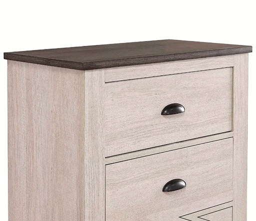 Crown Mark Furniture Coralee 5 Drawer Chest In White - Home Furniture And More (Brentwood, MD)