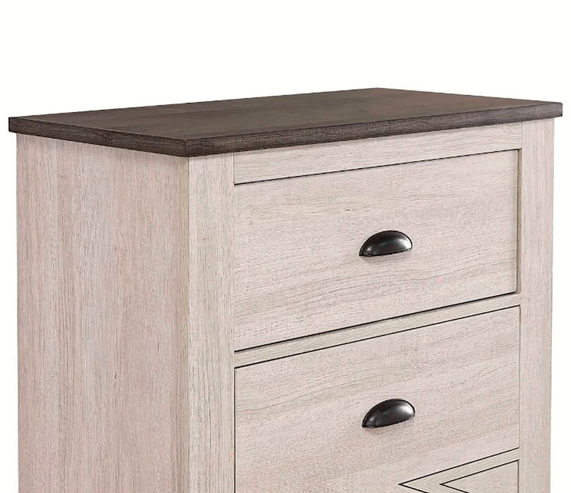 Crown Mark Furniture Coralee 5 Drawer Chest In White - Home Furniture And More (Brentwood, MD)