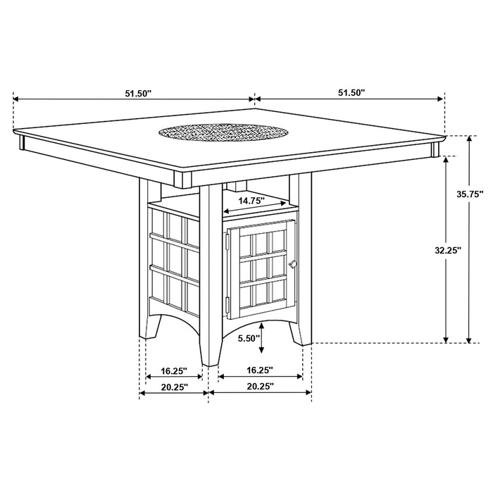 Gabriel Counter Height Dining Set - Home Furniture And More (Brentwood, MD)