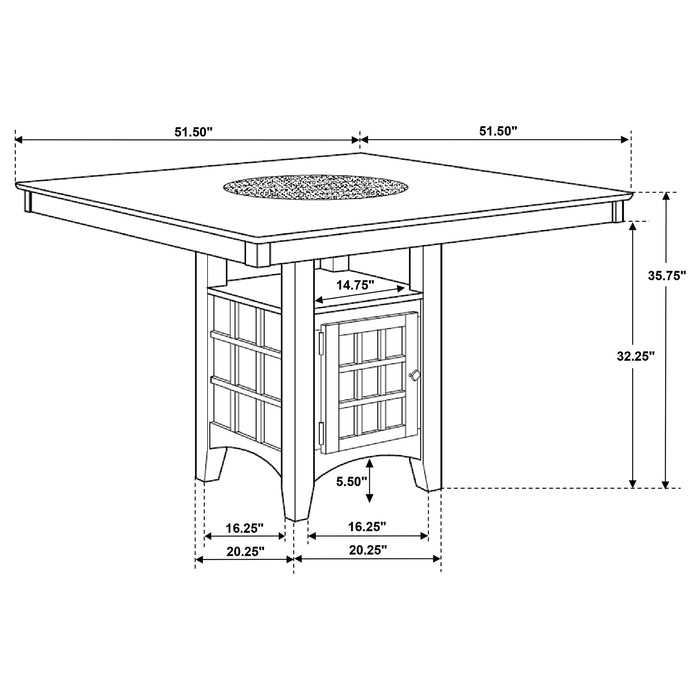 Gabriel Counter Height Dining Table - Home Furniture And More (Brentwood, MD)
