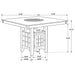 Gabriel Counter Height Dining Table - Home Furniture And More (Brentwood, MD)