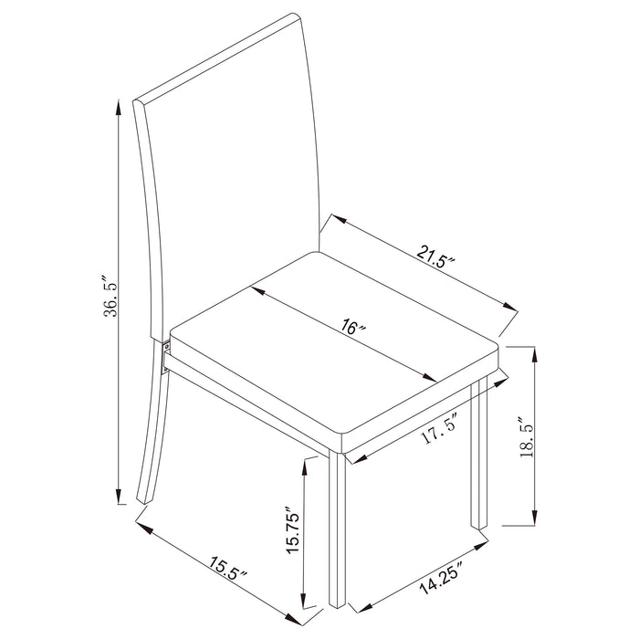 Garza Dining Side Chair - Home Furniture And More (Brentwood, MD)