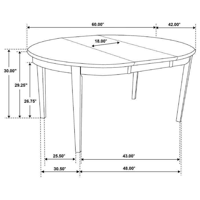 Gabriel Extension Dining Table - Home Furniture And More (Brentwood, MD)
