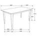 Gabriel Dining Table - Home Furniture And More (Brentwood, MD)