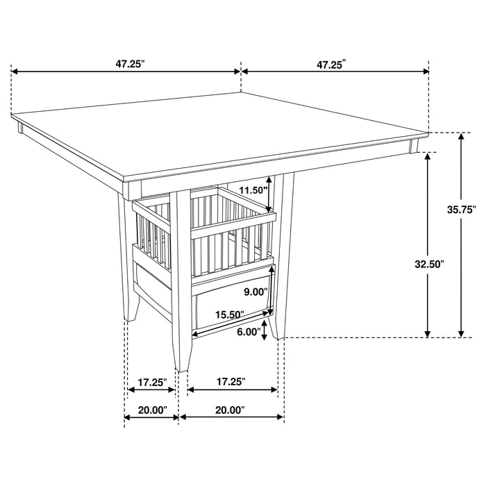 Jaden Counter Height Dining Table - Home Furniture And More (Brentwood, MD)