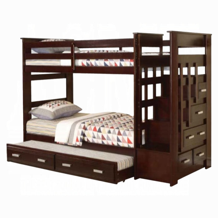 Allentown Twin-Twin Bunk Bed With Trundle and Storage - Home Furniture And More (Brentwood, MD)