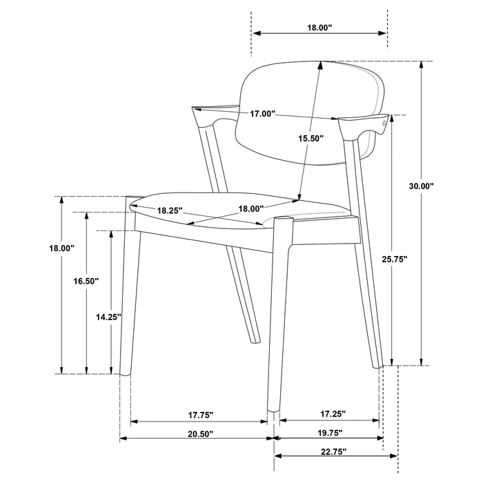 Malone Dining Arm Chair - Home Furniture And More (Brentwood, MD)