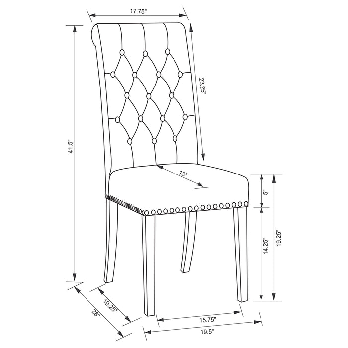 Alana Dining Side Chair - Home Furniture And More (Brentwood, MD)