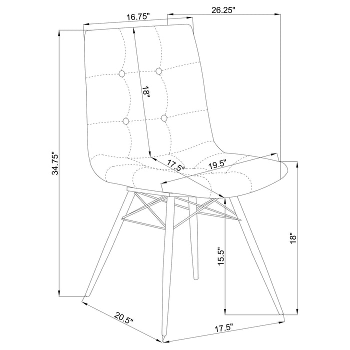 Aiken Dining Side Chair - Home Furniture And More (Brentwood, MD)