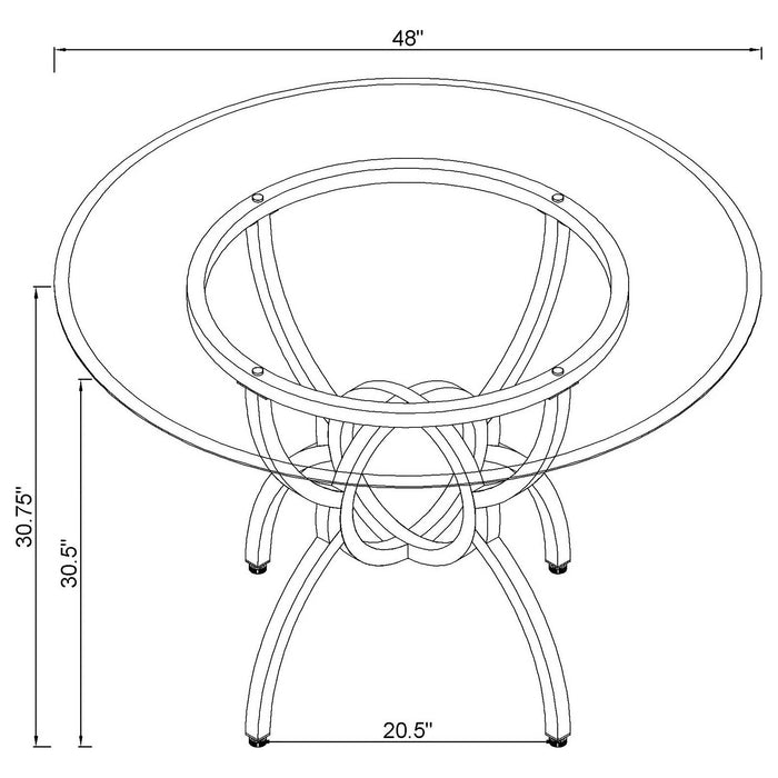 Aviano Dining Table - Home Furniture And More (Brentwood, MD)