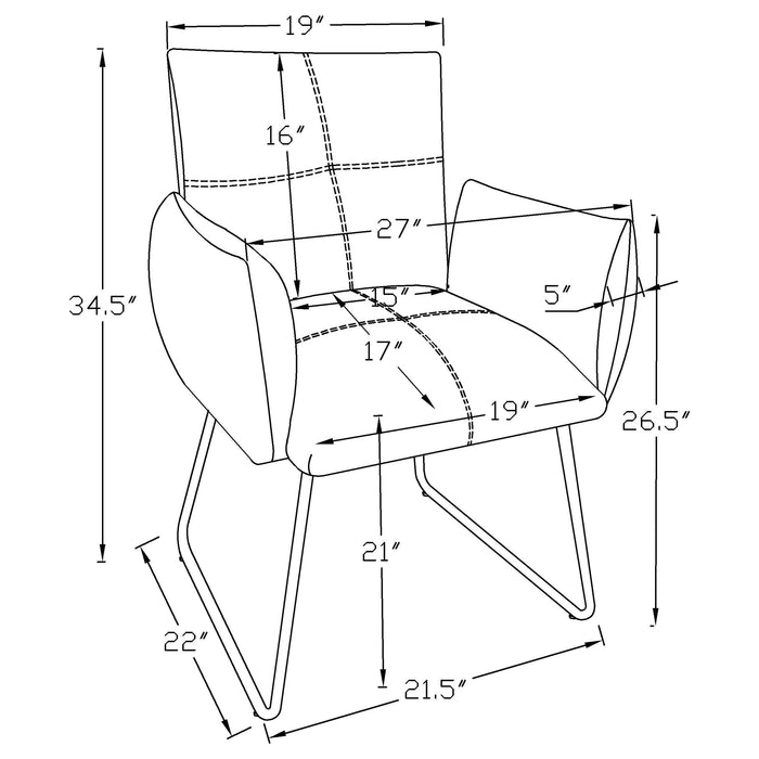 Ackland Dining Arm Chair - Home Furniture And More (Brentwood, MD)