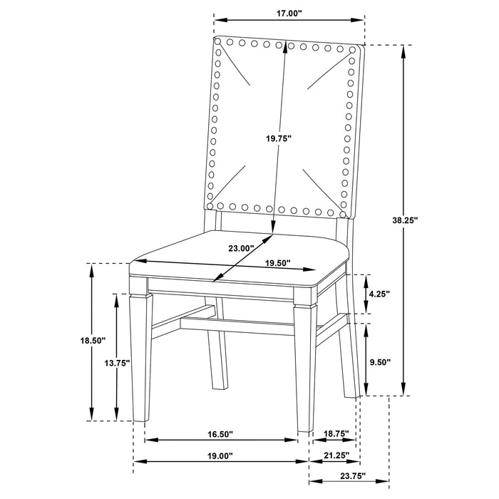 Middleton Side Chairs - Home Furniture And More (Brentwood, MD)