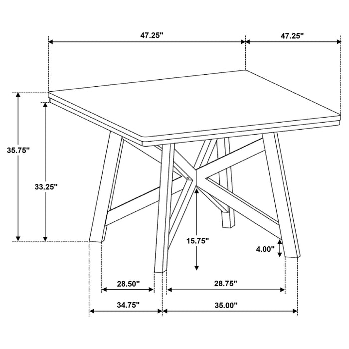Canfield Counter Height Dining Set - Home Furniture And More (Brentwood, MD)