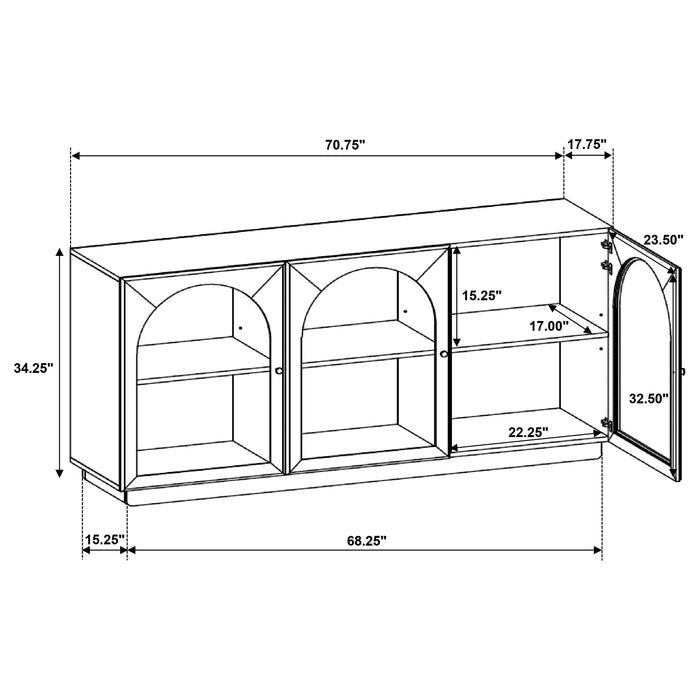 Castlewood Sideboard - Home Furniture And More (Brentwood, MD)