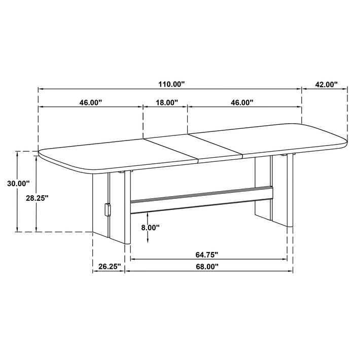 Kailani Extension Dining Table - Home Furniture And More (Brentwood, MD)