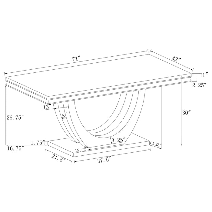 Kerwin Dining Table - Home Furniture And More (Brentwood, MD)