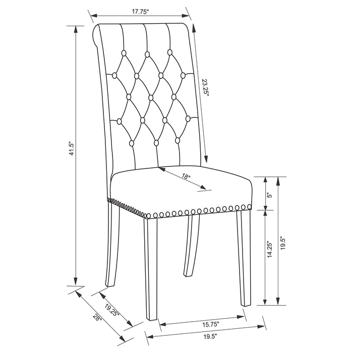 Alana Dining Side Chair - Home Furniture And More (Brentwood, MD)