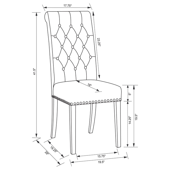 Alana Dining Side Chair - Home Furniture And More (Brentwood, MD)