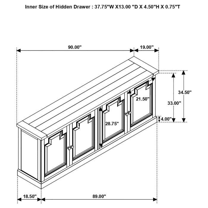 Florence Sideboard - Home Furniture And More (Brentwood, MD)