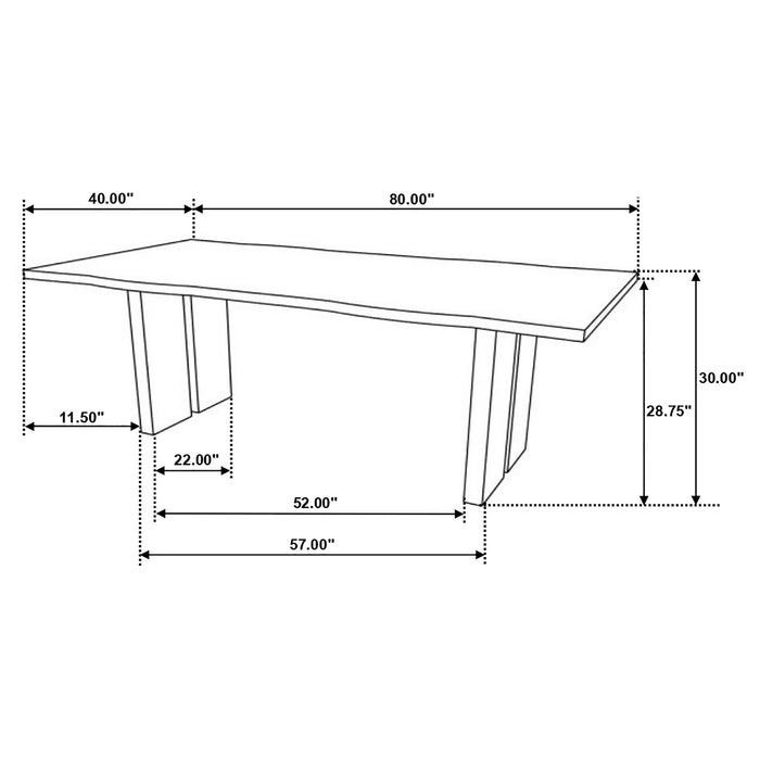 Bradshaw Dining Table - Home Furniture And More (Brentwood, MD)