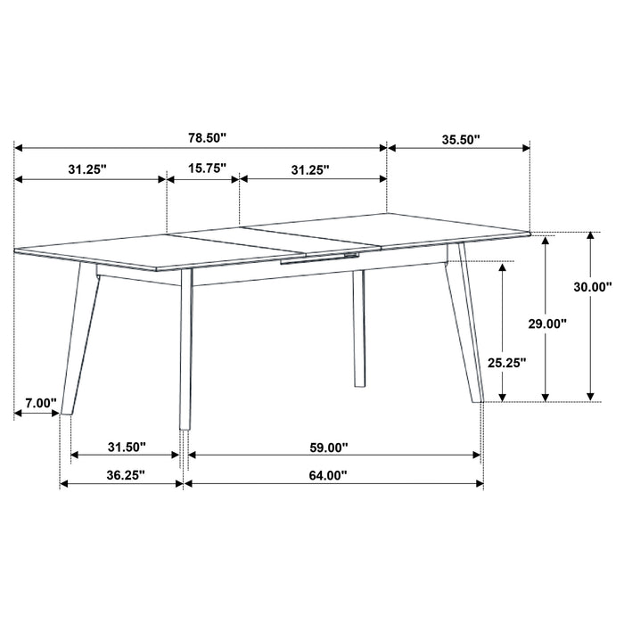 Crestmont Extension Dining Table - Home Furniture And More (Brentwood, MD)