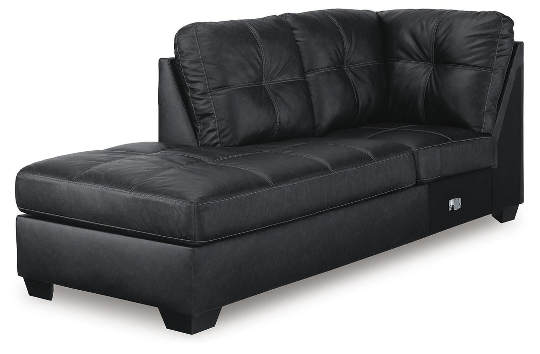 Barlin Mills Sectional with Chaise - Home Furniture And More (Brentwood, MD)