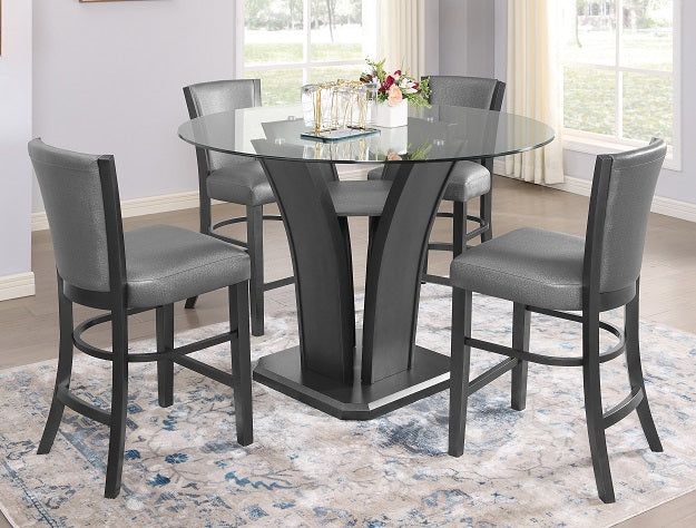 Camelia Black Counter Height Chair - Home Furniture And More (Brentwood, MD)