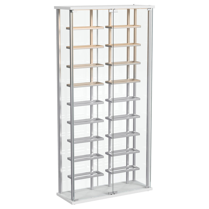 Montara Wine Cabinet with LED Lighting - Home Furniture And More (Brentwood, MD)