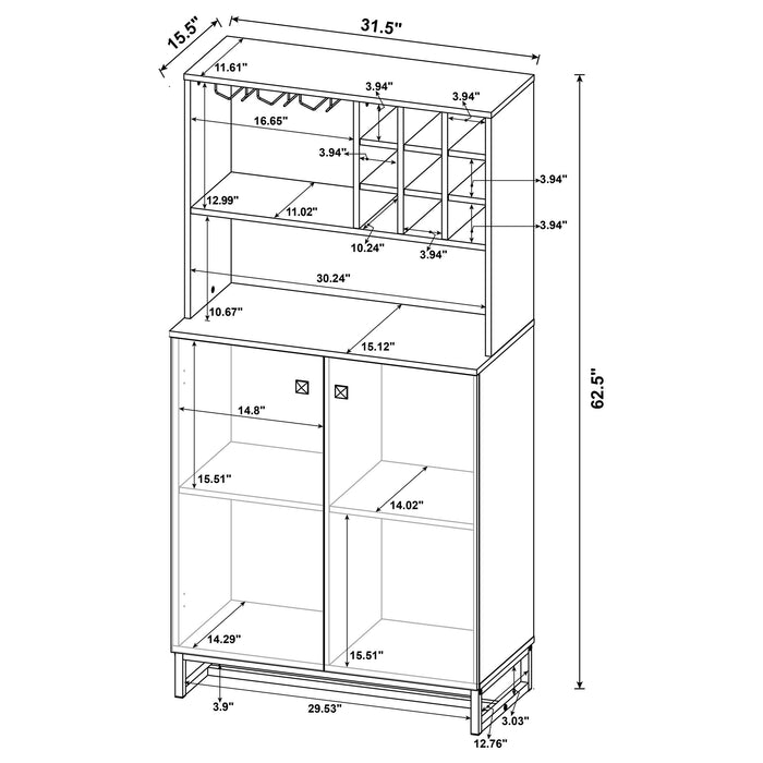Mendoza Bar Cabinet - Home Furniture And More (Brentwood, MD)