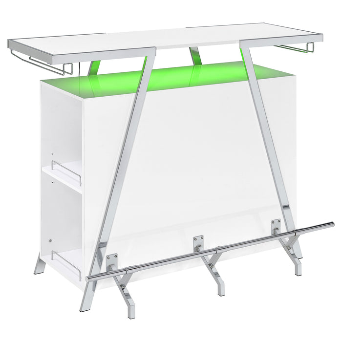 Araceli Home Bar with LED Lighting - Home Furniture And More (Brentwood, MD)