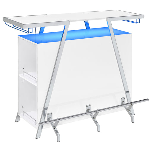 Araceli Home Bar with LED Lighting - Home Furniture And More (Brentwood, MD)