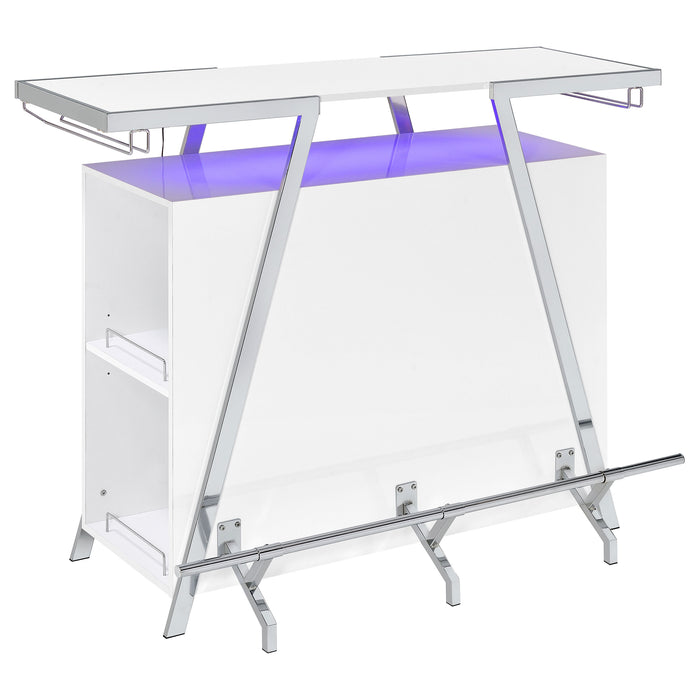 Araceli Home Bar with LED Lighting - Home Furniture And More (Brentwood, MD)