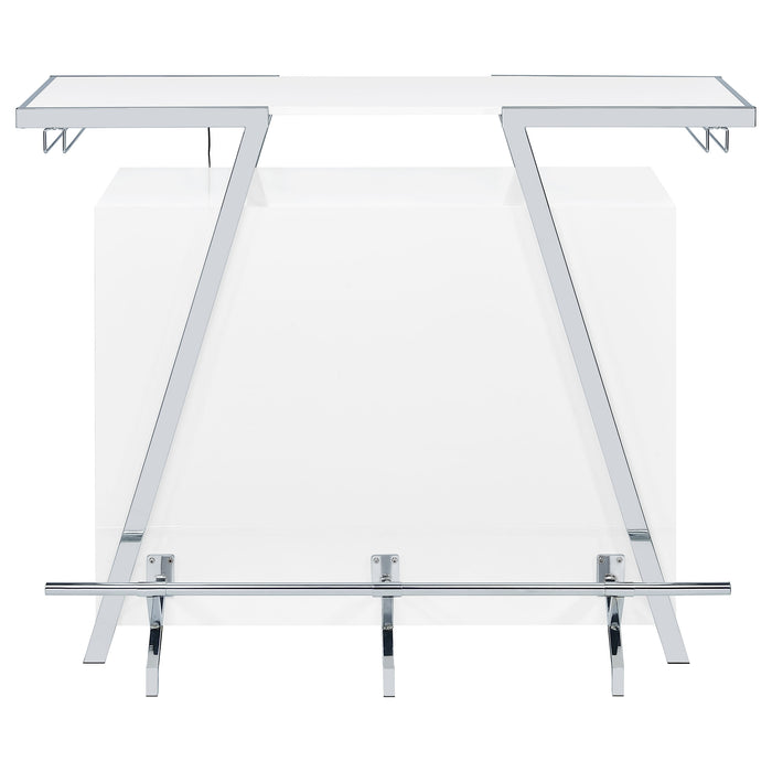Araceli Home Bar with LED Lighting - Home Furniture And More (Brentwood, MD)