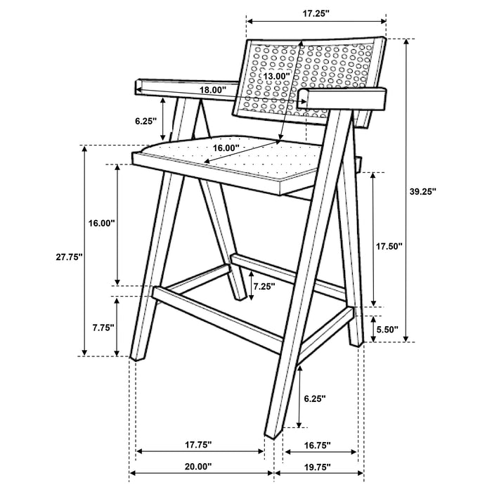 Kane Bar Chair - Home Furniture And More (Brentwood, MD)