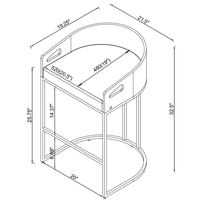 Thermosolis Counter Chair - Home Furniture And More (Brentwood, MD)
