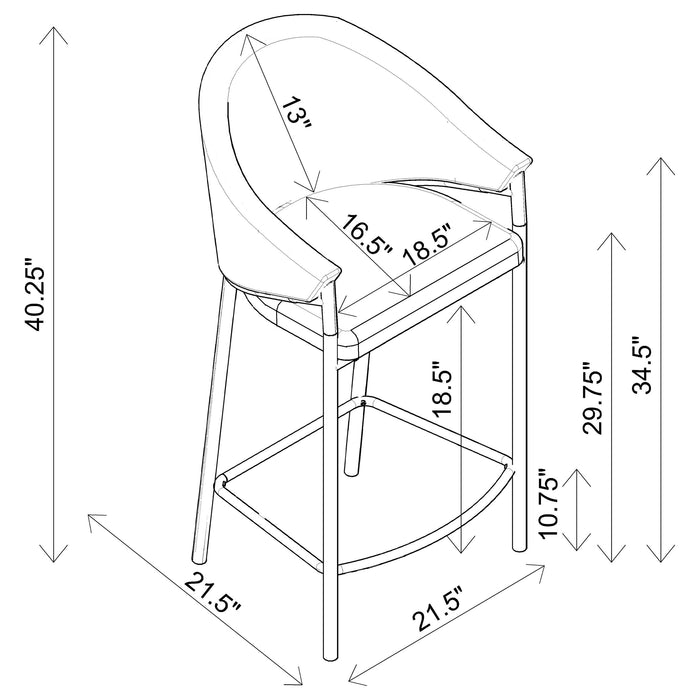Chadwick Bar Chair - Home Furniture And More (Brentwood, MD)