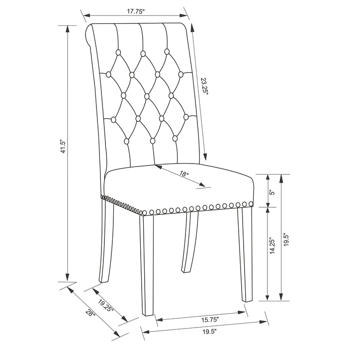 Alana Dining Side Chair - Home Furniture And More (Brentwood, MD)