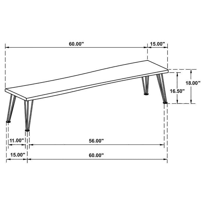Sherman Dining Bench - Home Furniture And More (Brentwood, MD)