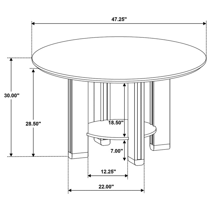 Ottowa Dining Table - Home Furniture And More (Brentwood, MD)