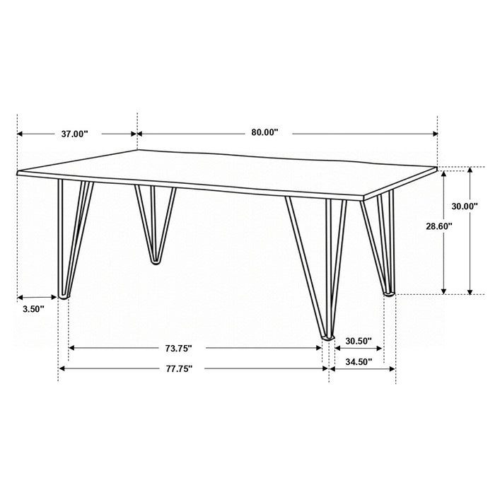 Neve Dining Table - Home Furniture And More (Brentwood, MD)