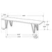 Neve Dining Bench - Home Furniture And More (Brentwood, MD)