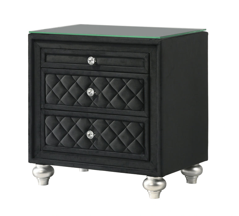 Cameo Night Stand - Black - Home Furniture And More (Brentwood, MD)