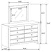 Briana Dresser with Mirror - Home Furniture And More (Brentwood, MD)