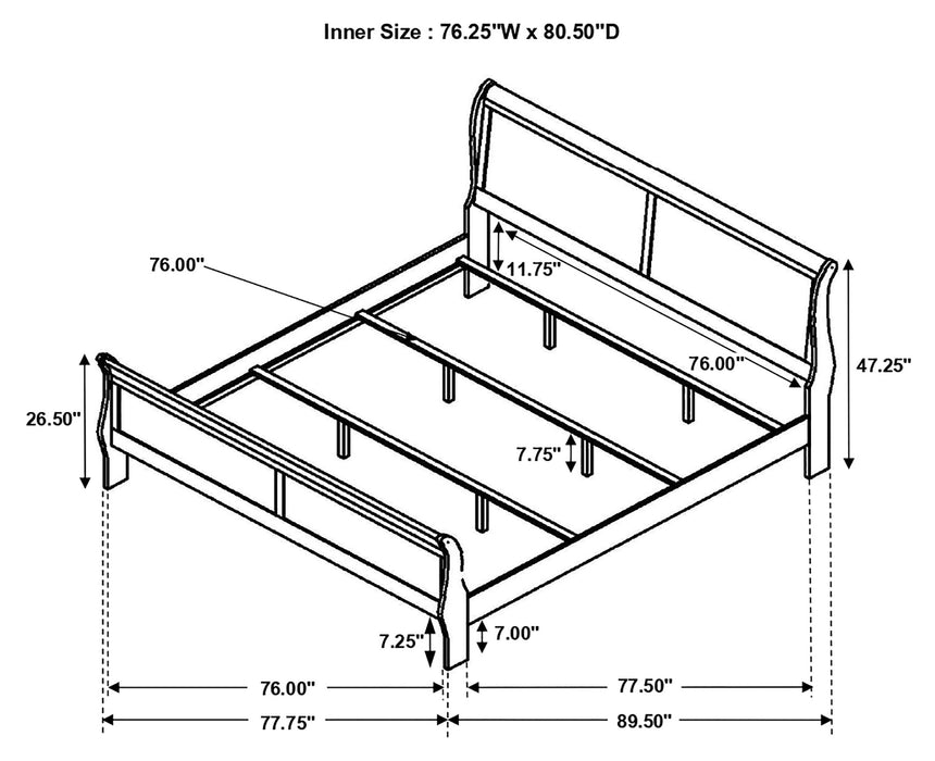 Louis Philippe Bedroom Set - Home Furniture And More (Brentwood, MD)