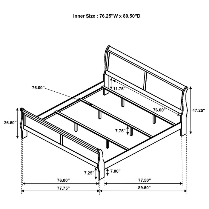 Louis Philippe Bedroom Set - Home Furniture And More (Brentwood, MD)