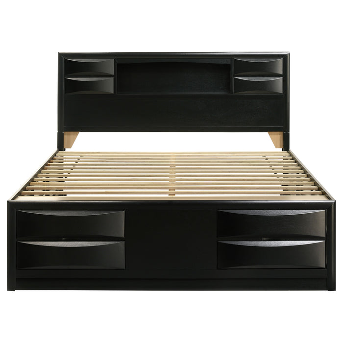Briana Bookcase Platform Storage Bed - Home Furniture And More (Brentwood, MD)