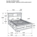 Briana Bookcase Platform Storage Bed - Home Furniture And More (Brentwood, MD)